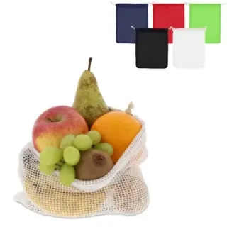 Reusable food bag OEKO-TEX® cotton 25x30cm - LT95207 (gadzety reklamowe)